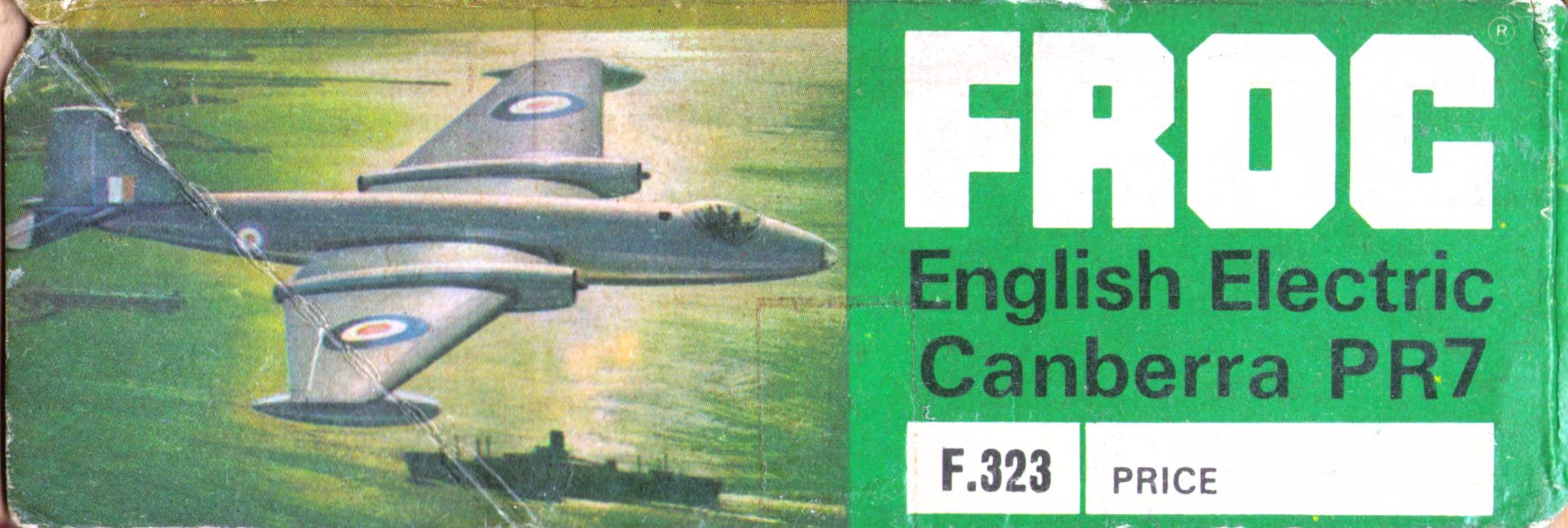 FROG F323 English Electric Canberra PR.7, Rovex, 1965, box